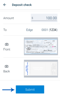 Deposit Check Images
